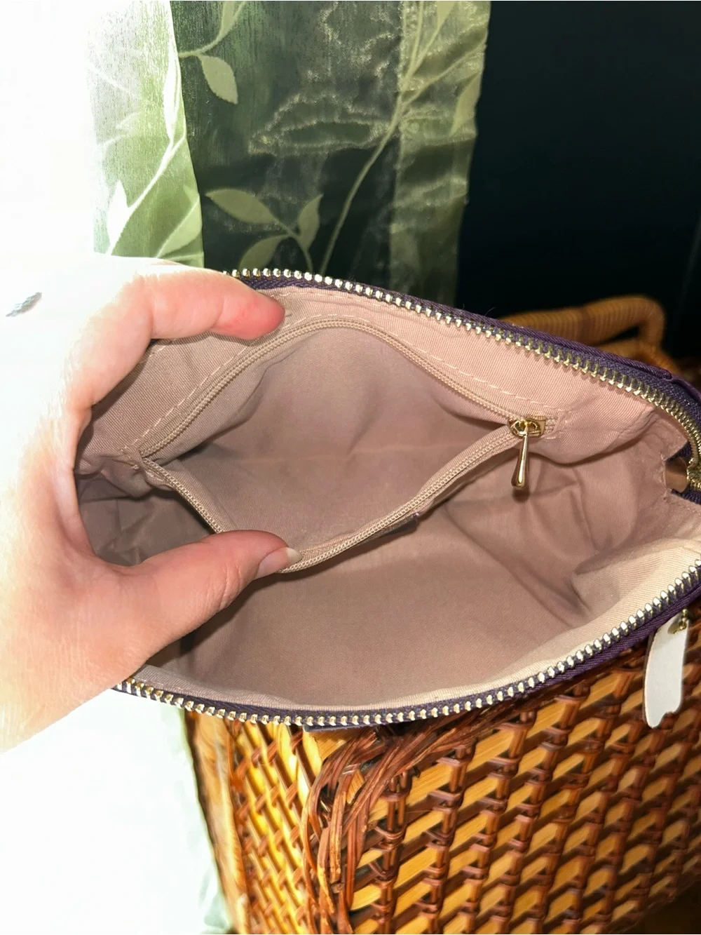 CHICECO Purple Zip Cosmetic Pouch -NWOT-